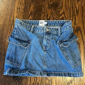 Princess Polly Blue Denim Mini Skirt